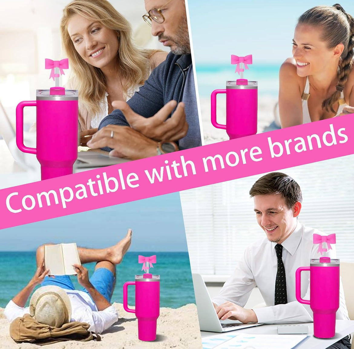 Straw Cover Cap [ Pink ]