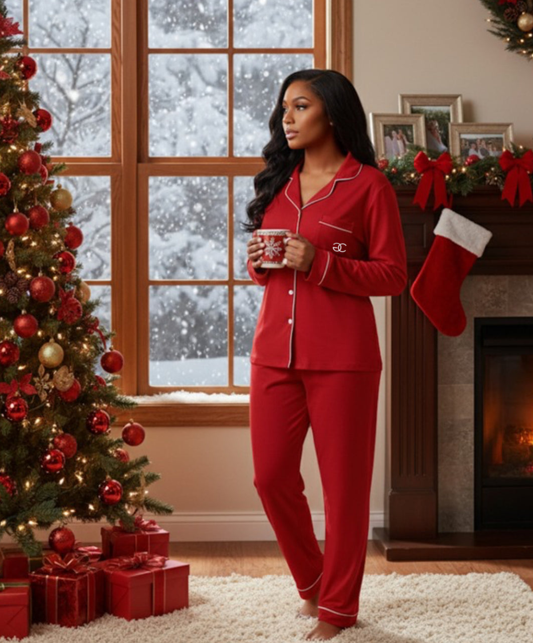 Cozy Lounge Pajamas & Self Care Journal Gift-able Bundle