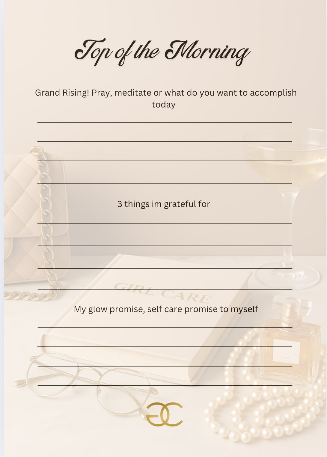 Self Care Guided Journal