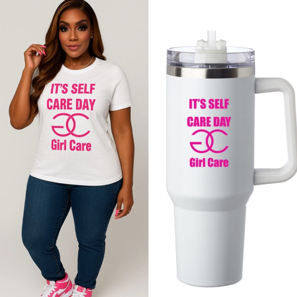 Selfcare T-Shirt & Tumbler Bundle Deal
